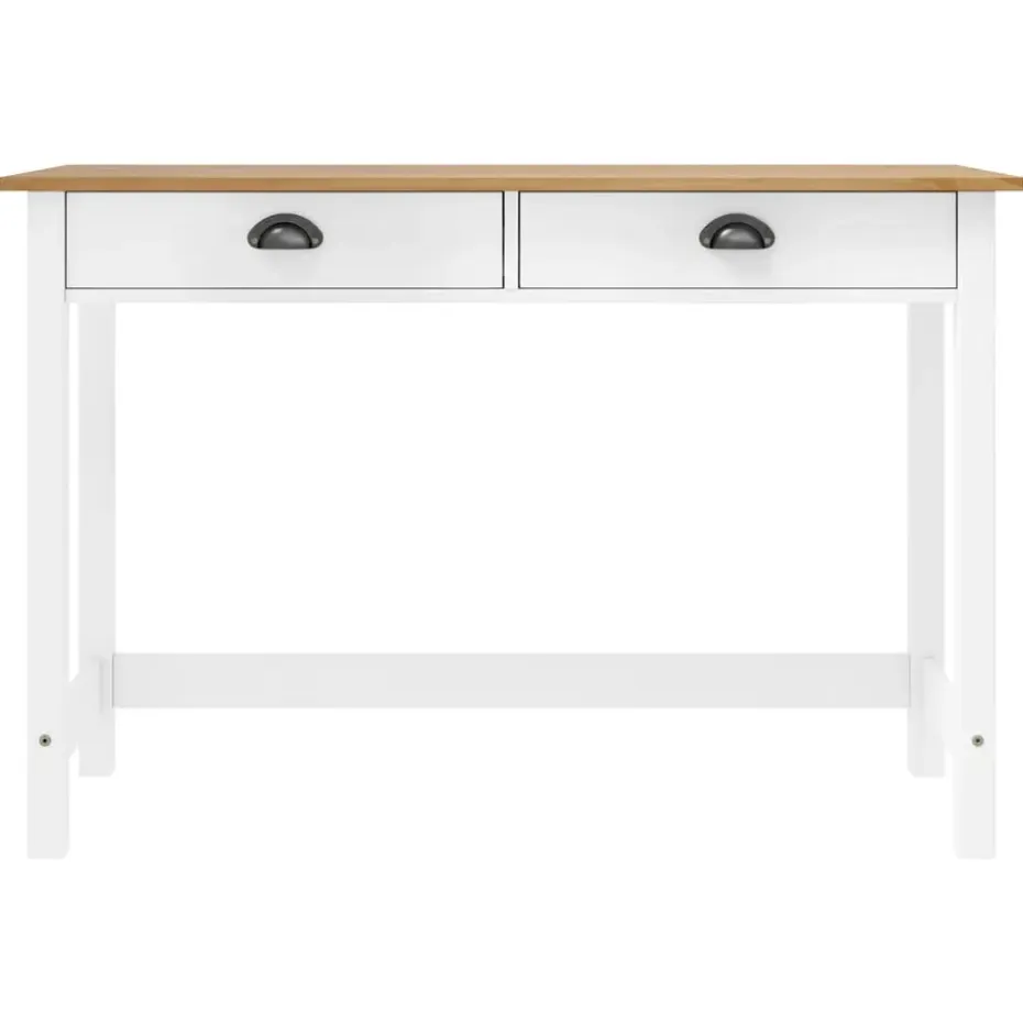 vidaXL - Wandtafel - Wit - Grenenhout