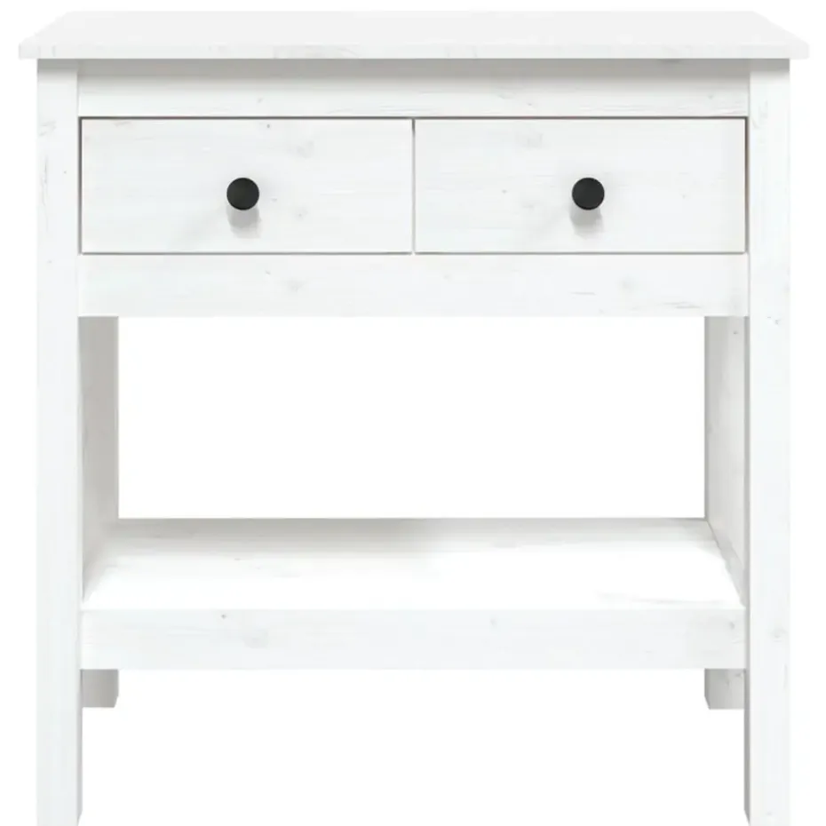 vidaXL - Wandtafel - Wit - Grenenhout