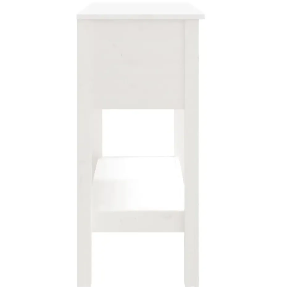 vidaXL - Wandtafel - Wit - Grenenhout