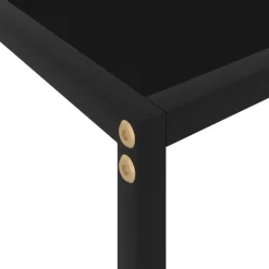 vidaXL - Wandtafel - Zwart - Glas - 60 x 35 x 75 cm
