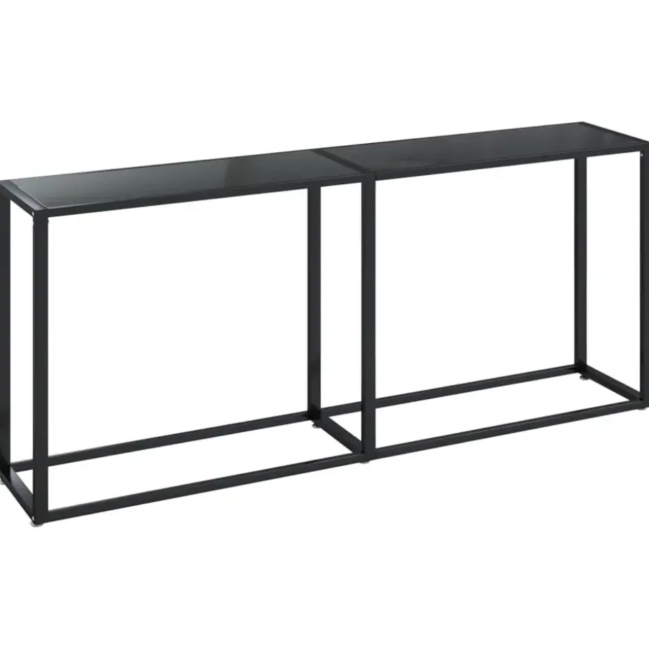 vidaXL - Wandtafel - Zwart - Glas