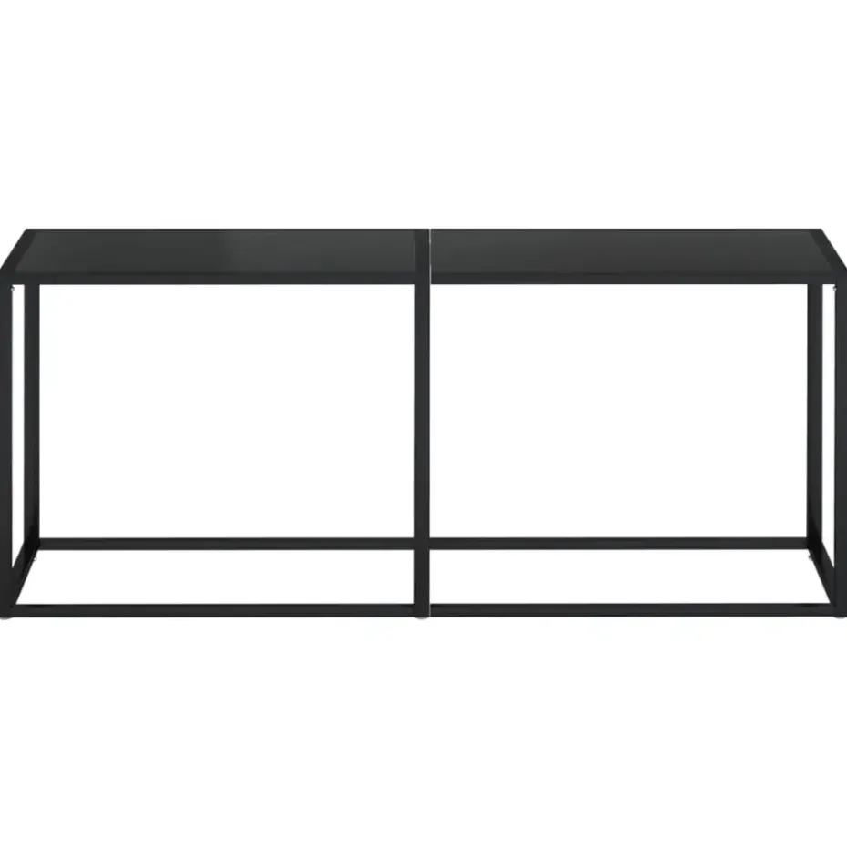 vidaXL - Wandtafel - Zwart - Glas