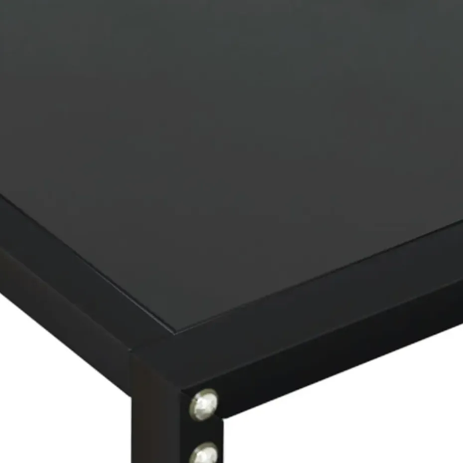 vidaXL - Wandtafel - Zwart - Glas