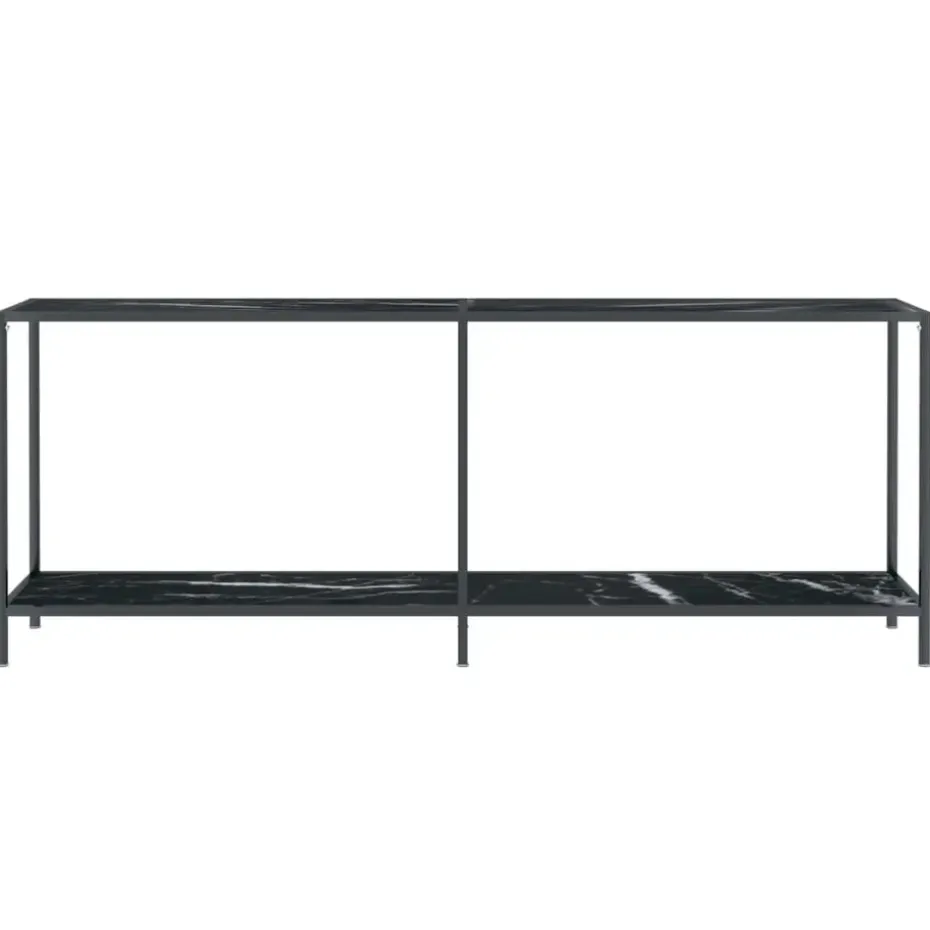 vidaXL - Wandtafel - Zwart - Glas