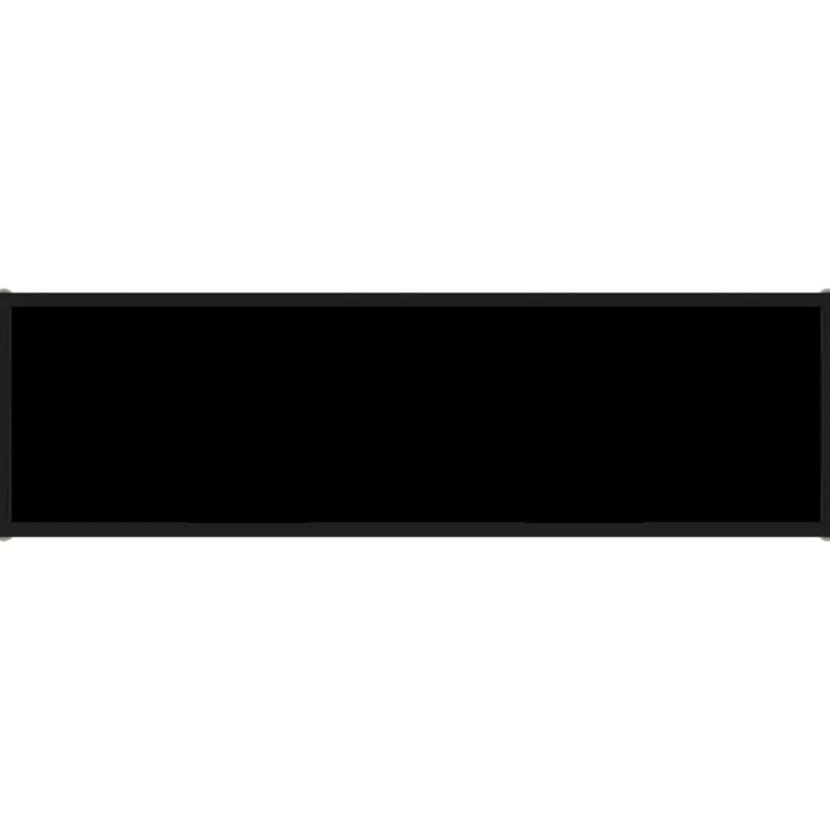 vidaXL - Wandtafel - Zwart - Glas - 120 x 35 x 75 cm