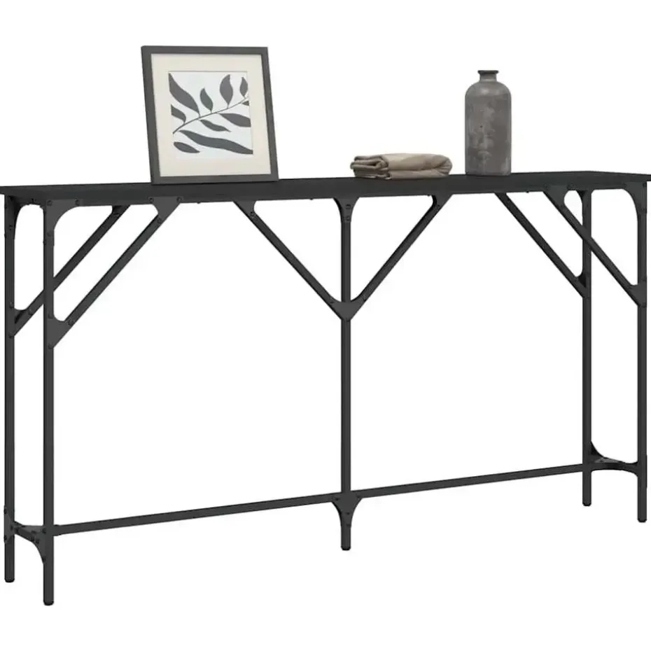vidaXL - Wandtafel - Zwart - Bewerkt hout