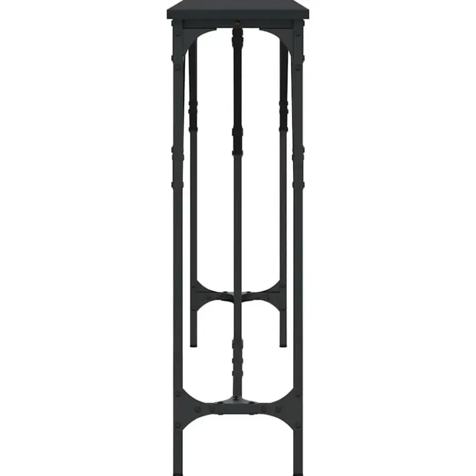 vidaXL - Wandtafel - Zwart - Bewerkt hout