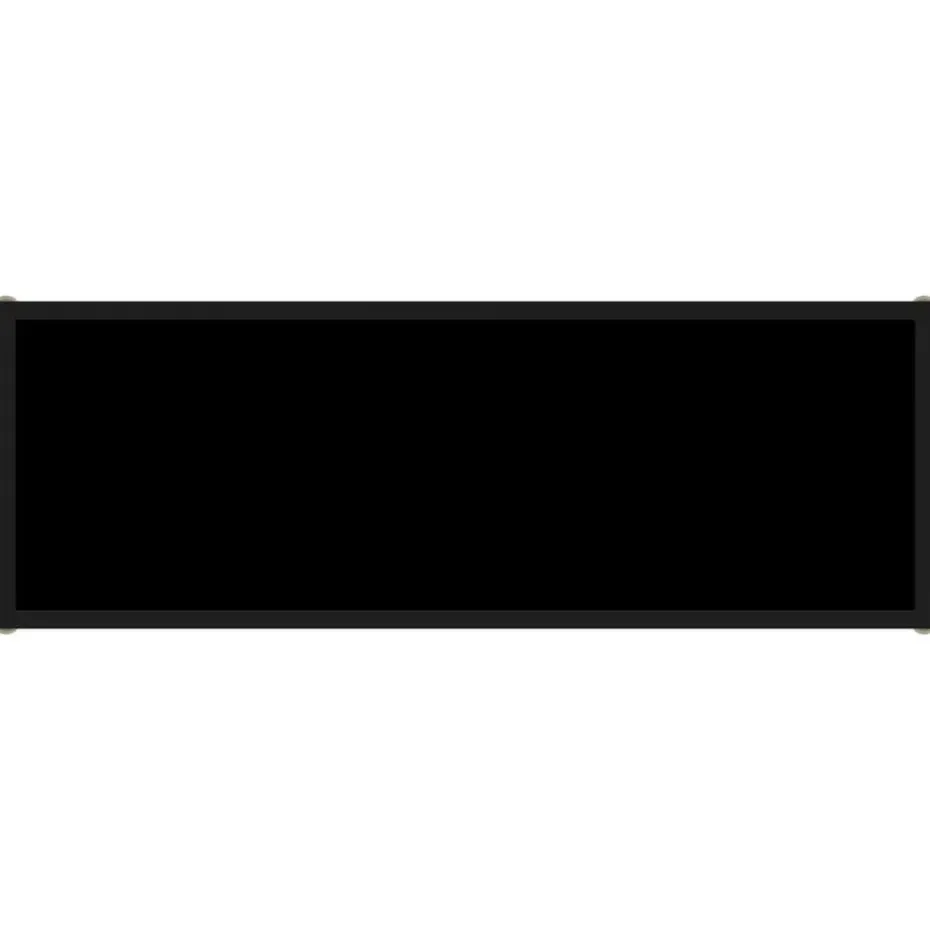 vidaXL - Wandtafel - Zwart - Glas - 100 x 35 x 75 cm