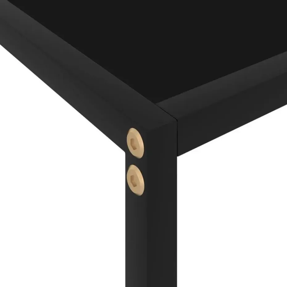 vidaXL - Wandtafel - Zwart - Glas - 100 x 35 x 75 cm