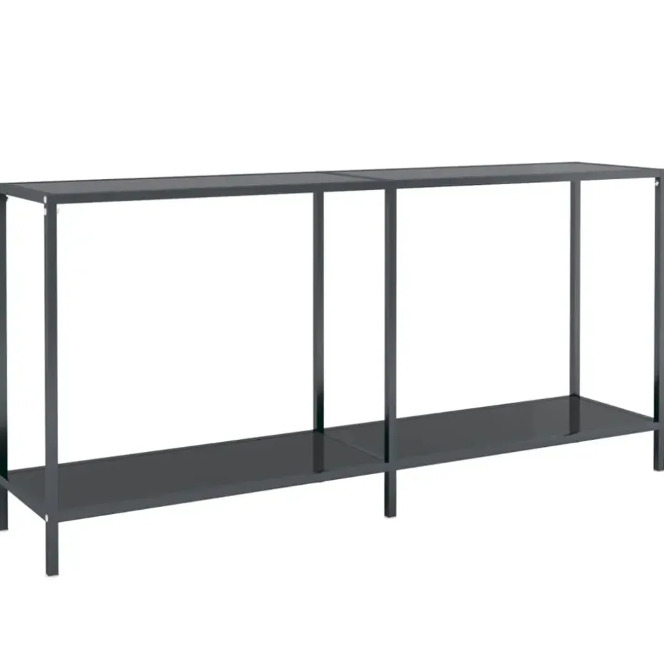 vidaXL - Wandtafel - Zwart - Glas