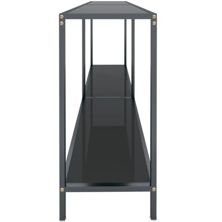 vidaXL - Wandtafel - Zwart - Glas