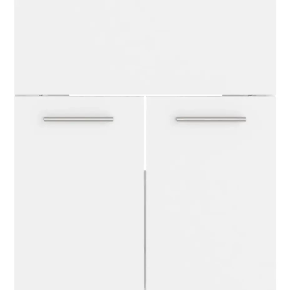 vidaXL - Wastafelkast - Wit - Bewerkt hout - 41 x 38.5 x 46 cm