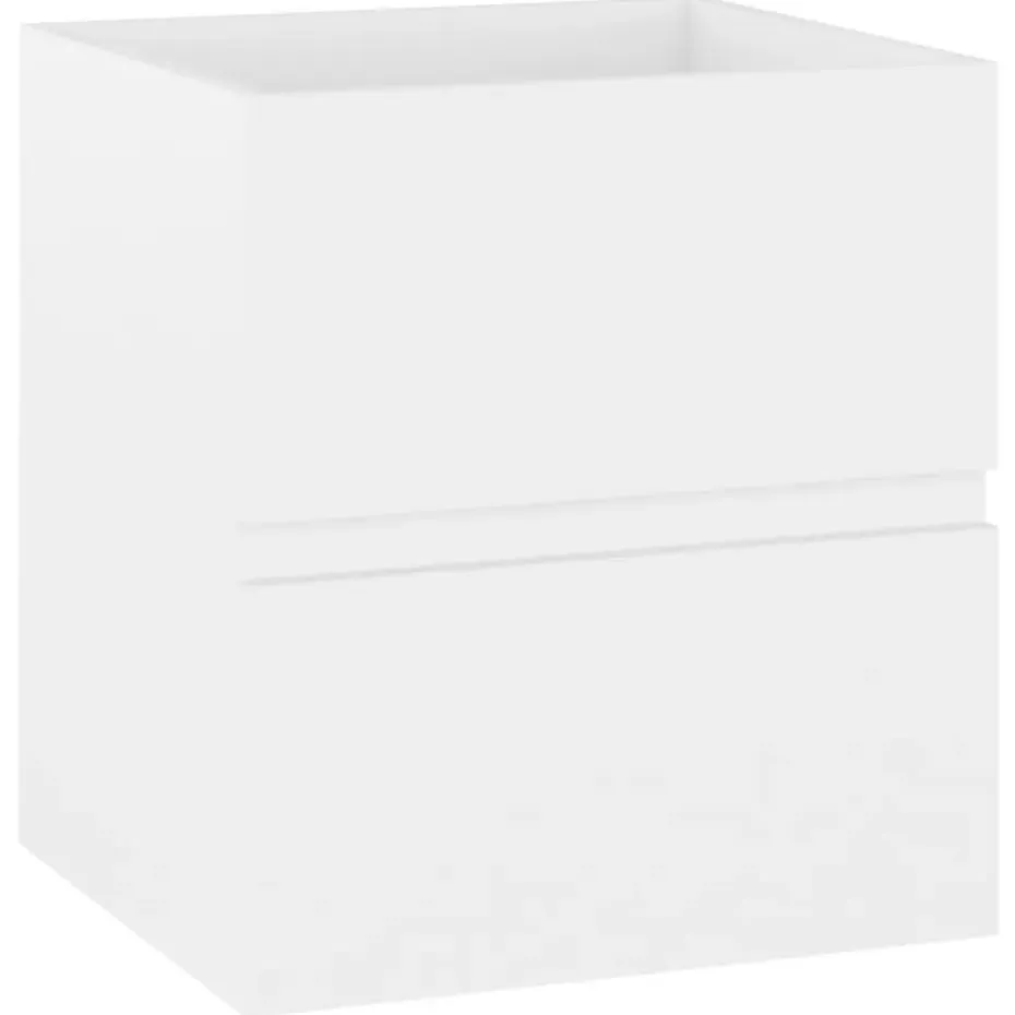 vidaXL - Wastafelkast - Wit - Bewerkt hout - 41 x 38.5 x 45 cm