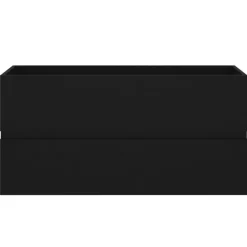 vidaXL - Wastafelkast - Zwart - Bewerkt hout - 90 x 38.5 x 45 cm