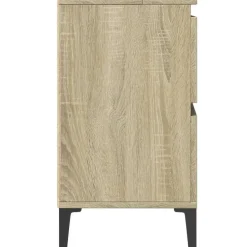 vidaXL - Wastafelonderkast met 1 deur 4 lades - Sonoma eiken - 80x33x60 cm
