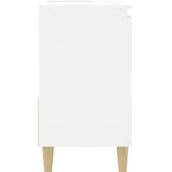 vidaXL - Wastafelonderkast met 1 deur 2 lades - Wit - Hout - 65x33x60 cm