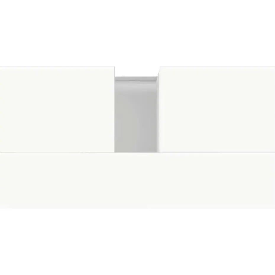 vidaXL - Wastafelonderkast met 1 deur 2 lades - Wit - Hout - 65x33x60 cm
