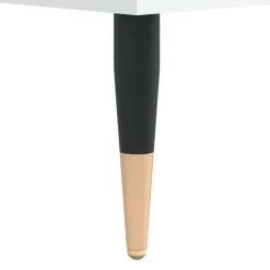 vidaXL - Wit Wastafelonderkast - 1 deur 4 lades - Bewerkt hout - 80x33x60 cm