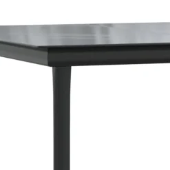 vidaXL - 4-zits Tuinset met kussens - Zwart PE rattan en staal - 160x80 cm