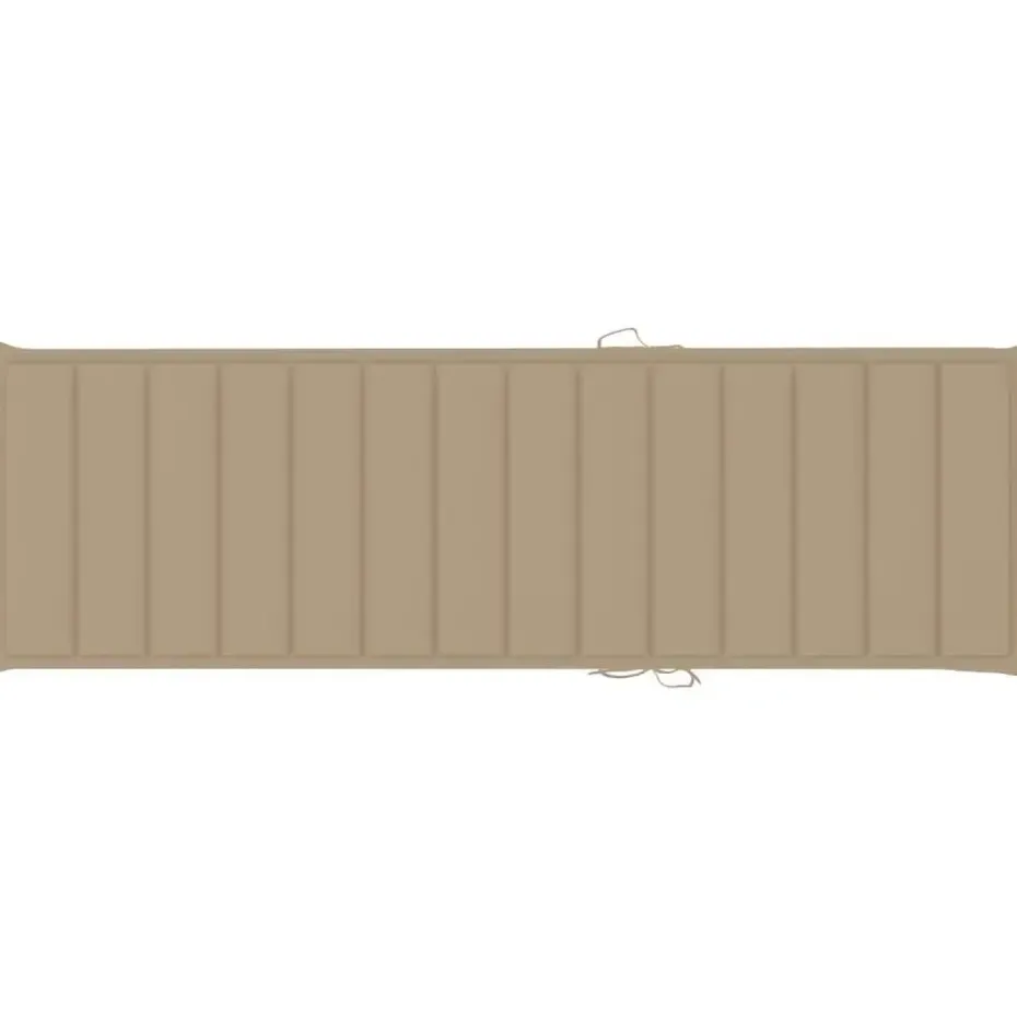 vidaXL - Zonnestoel - Beige - Grenenhout