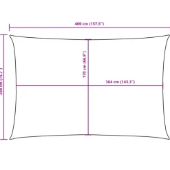 vidaXL - Zonnezeil - Antraciet - 2 x 4 m