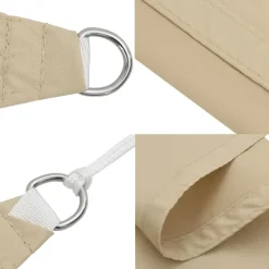 vidaXL - Zonnezeil - Beige - 2 x 4 m