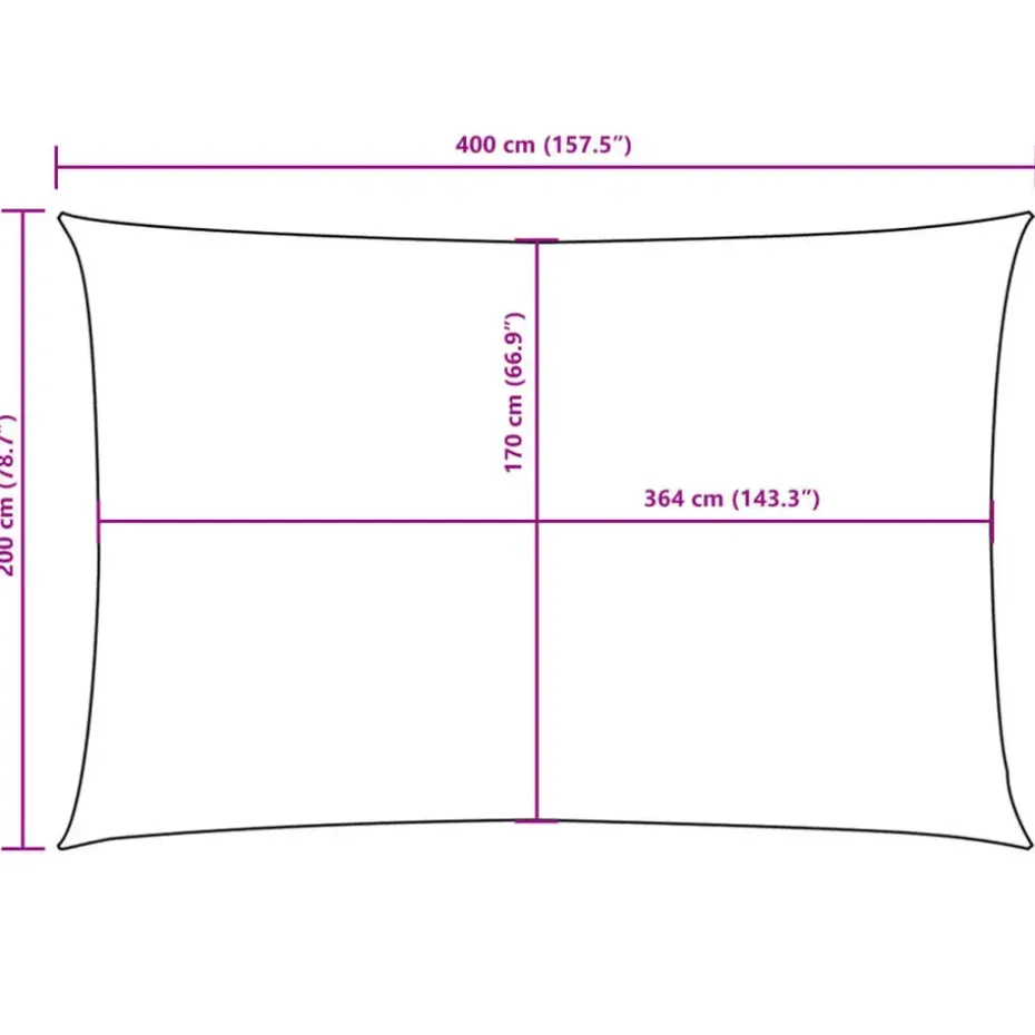 vidaXL - Zonnezeil - Bruin - 2 x 4 m