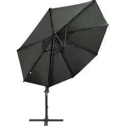 vidaXL - Zweefparasol - Antraciet - 300 cm