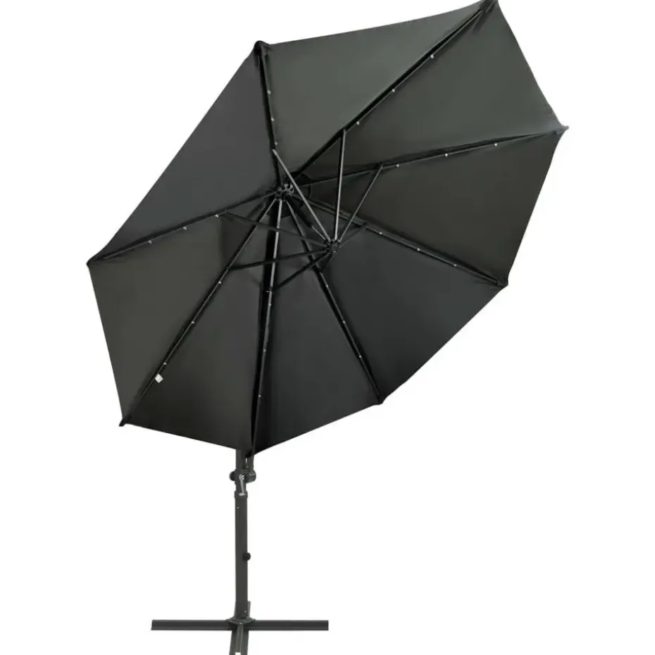 vidaXL - Zweefparasol - Antraciet - 300 cm