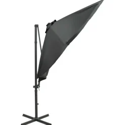 vidaXL - Zweefparasol - Antraciet - 300 cm
