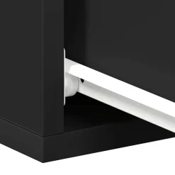 vidaXL - Zwevend Nachtkastje - Zwart - Bewerkt hout - 2 stuks