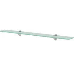 vidaXL - Zwevende Plank - Transparent - Glas - 80 x 20 cm