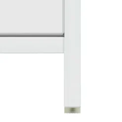 VIDAXL Badkamerkast 60x33x61 cm spaanplaat hoogglans wit