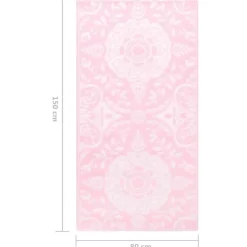 vidaXL Buitenkleed 80x150 cm PP roze