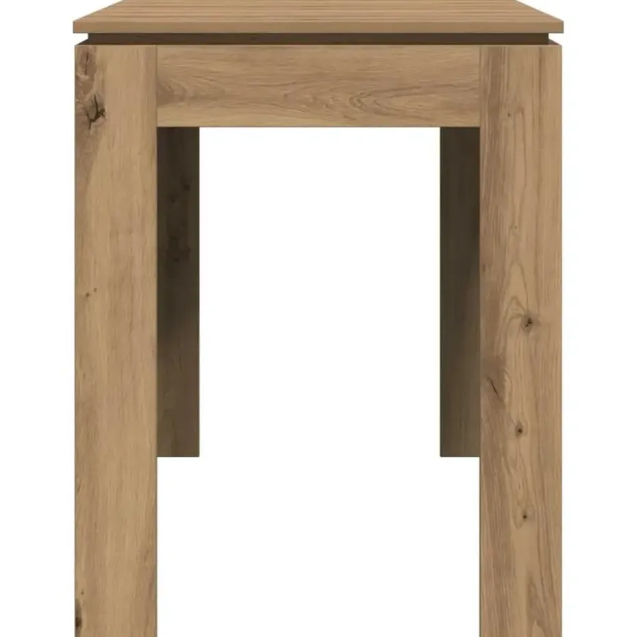 vidaXL Eettafel - Rechthoekige tafel - Artisanaal eiken - Hout - 120x60x76 cm