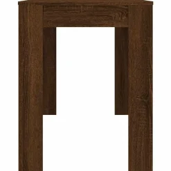 vidaXL Eettafel - Rechthoekige tafel - Bruin eiken - Bewerkt hout - 120x60x76 cm