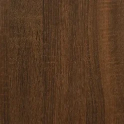 vidaXL Eettafel - Rechthoekige tafel - Bruin eiken - Bewerkt hout - 120x60x76 cm