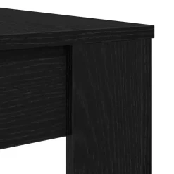 vidaXL Eettafel - Rechthoekige tafel - Zwart eiken - Bewerkt hout - 120x60x76 cm