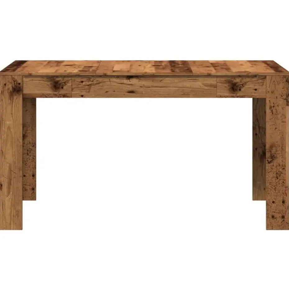 vidaXL Eettafel - Rechthoekige tafel - Oud hout - Bewerkt hout - 140x74.5x76 cm