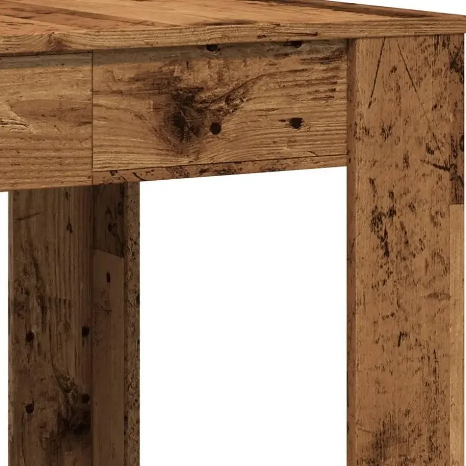 vidaXL Eettafel - Rechthoekige tafel - Oud hout - Bewerkt hout - 140x74.5x76 cm