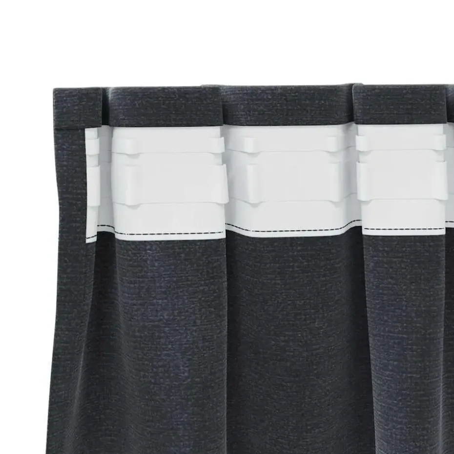 vidaXL Gordijnen - Verduisterend - Lichtgrijs - 140x245 cm - Fluweel - 2 Stuks
