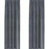 vidaXL Gordijnen - Verduisterend - Lichtgrijs - 140x260 cm - Fluweel - 2 Stuks