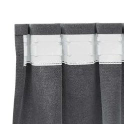 vidaXL Gordijnen - Verduisterend - Lichtgrijs - 140x260 cm - Fluweel - 2 Stuks