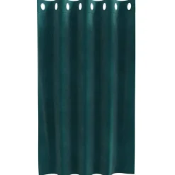 vidaXL Gordijnen met ringen - Donkergroen - 140x140 cm - Fluweel - 2 Stuks