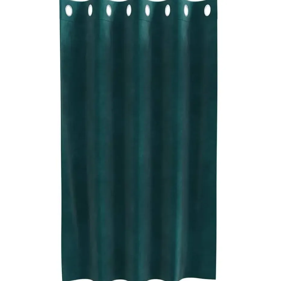 vidaXL Gordijnen met ringen - Donkergroen - 140x140 cm - Fluweel - 2 Stuks