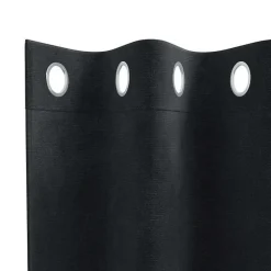 vidaXL Gordijnen met ringen - Verduisterend - Zwart Fluweel - 140x245 cm - 2 St.