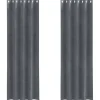 vidaXL Gordijnen met ringen - Lichtgrijs - 140x225 cm - Fluweel - 2 Stuks