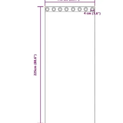 vidaXL Gordijnen met ringen - Lichtgrijs - 140x225 cm - Fluweel - 2 Stuks