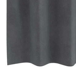 vidaXL Gordijnen met ringen - Lichtgrijs - 140x225 cm - Fluweel - 2 Stuks