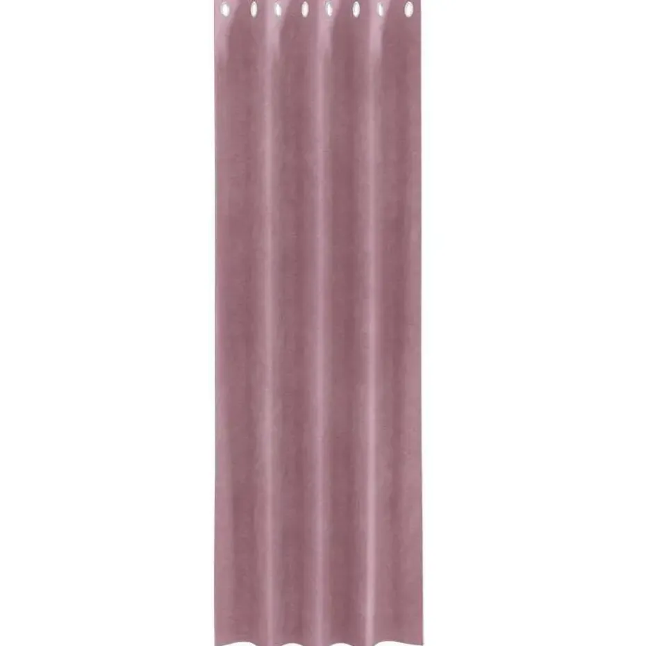 vidaXL Gordijnen met ringen - Donkerroze - 140x260 cm - Fluweel - 2 Stuks